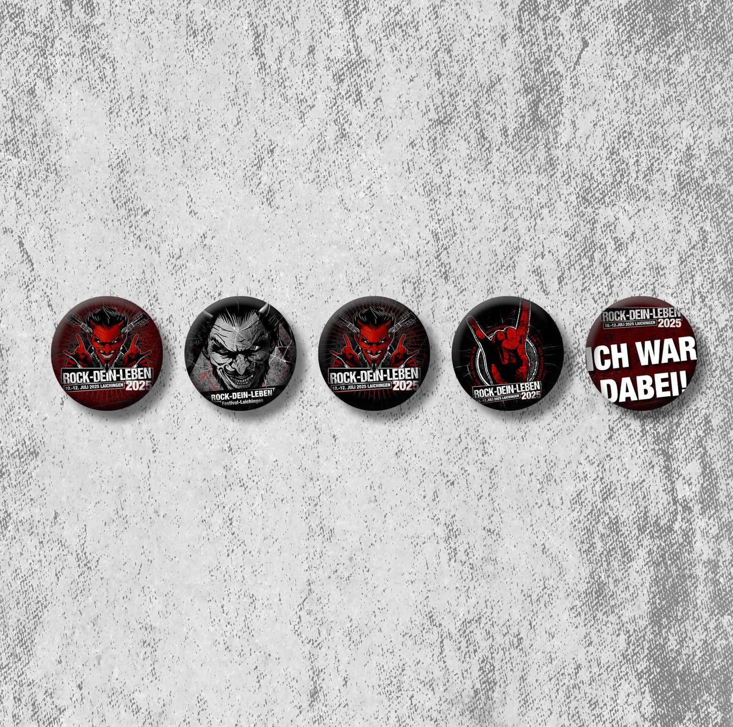 ROCK DEIN LEBEN 2025 Buttons