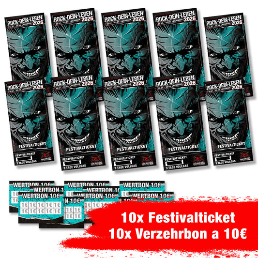 ROCK-DEIN-LEBEN 2026 - 10er Festival Ticket Bundle