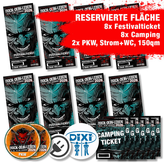 ROCK-DEIN-LEBEN 2026 - Reservierte Fläche ohne WoMo Paket + WC + Strom