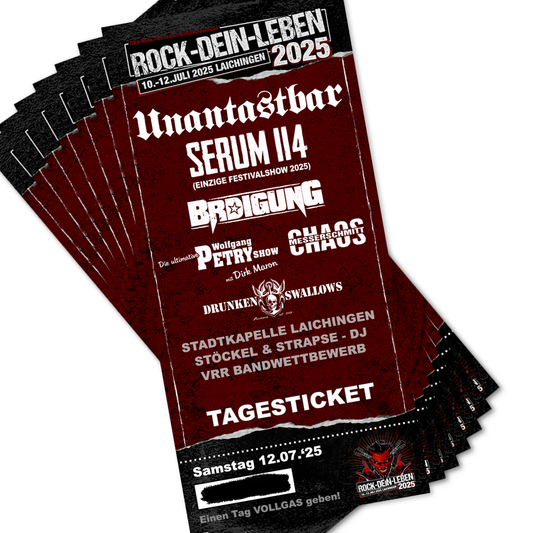 ROCK-DEIN-LEBEN 2025 - Tagesticket: Samstag