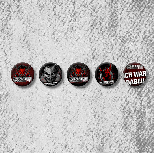 ROCK DEIN LEBEN 2025 Buttons